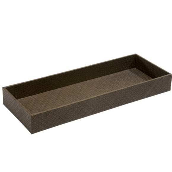 Small Java Pandan Bath Vanity Tray or Towel Tray - Picture 1 of 7